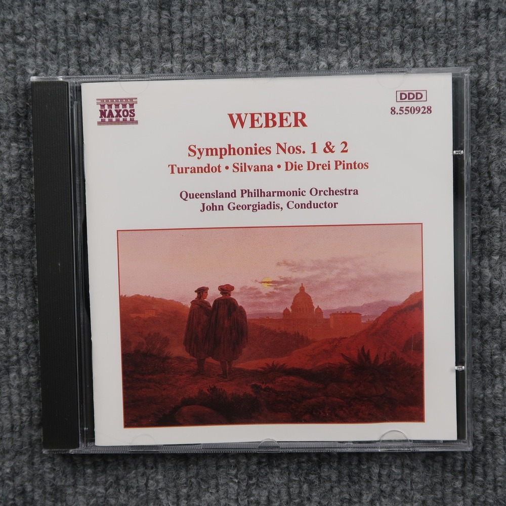 Weber Symphonies Nos 1 & 2 Turandot Silvana CD Naxos 8.550928 Germany 1994